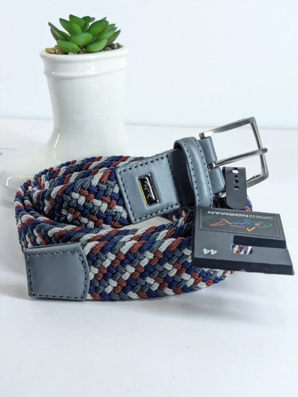 Greg Norman Braided Stretch Belt Size 44